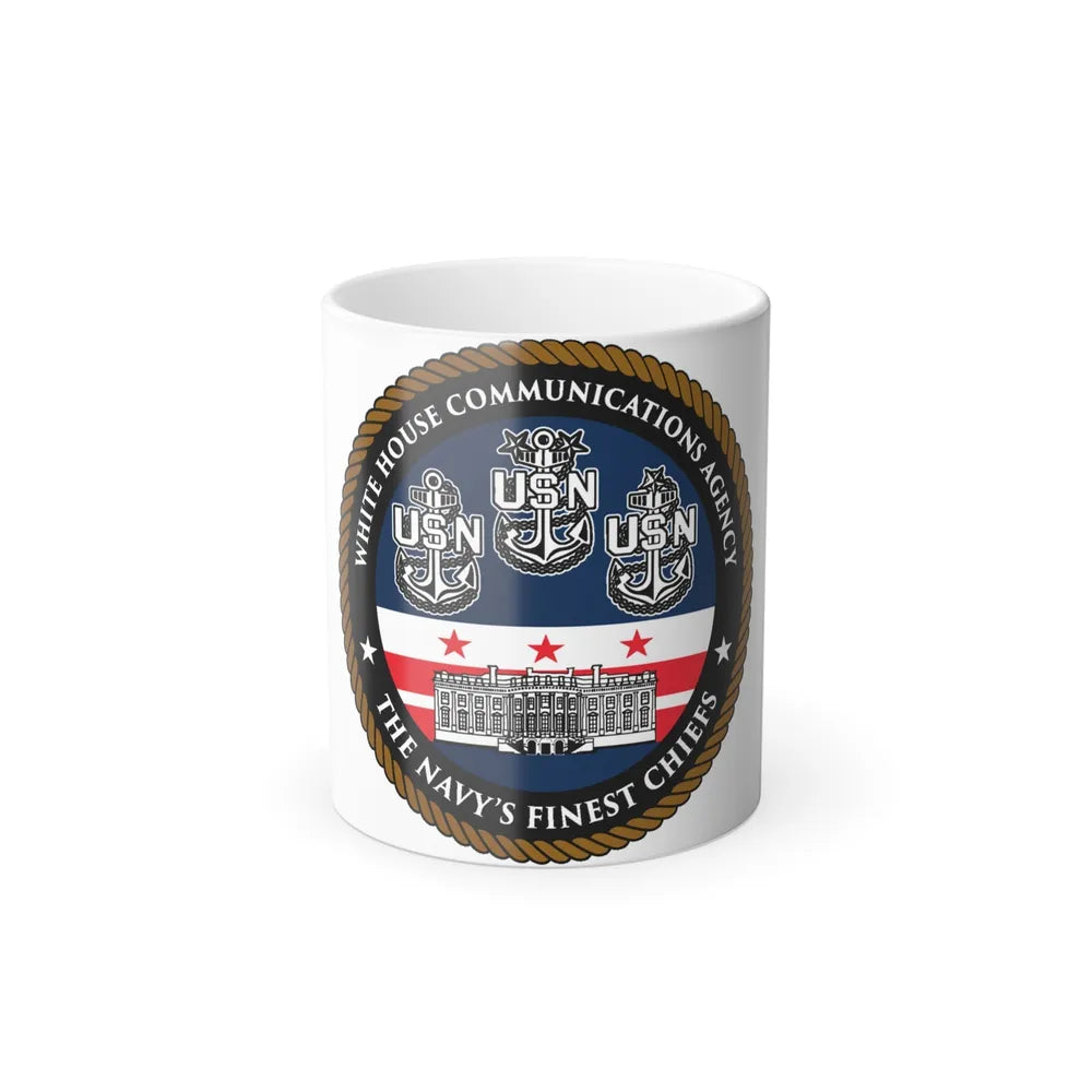 White House Communications (U.S. Navy) Color Changing Mug 11oz-11oz-Go Mug Yourself