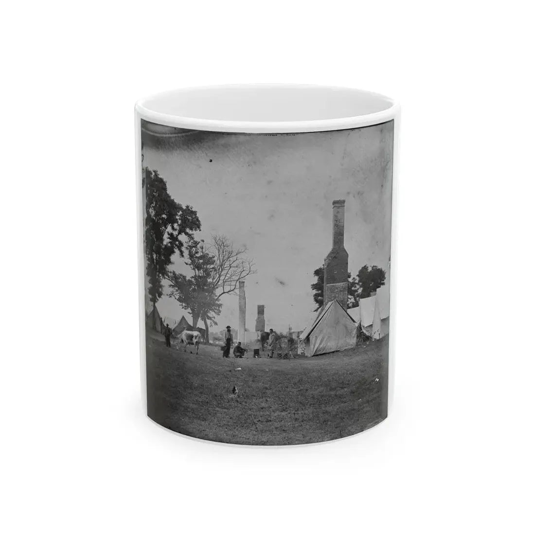White House Landing, Va. Ruins Of The White House, Burnt During The Federal Evacuation (U.S. Civil War) White Coffee Mug 11oz - Go Mug Yourself