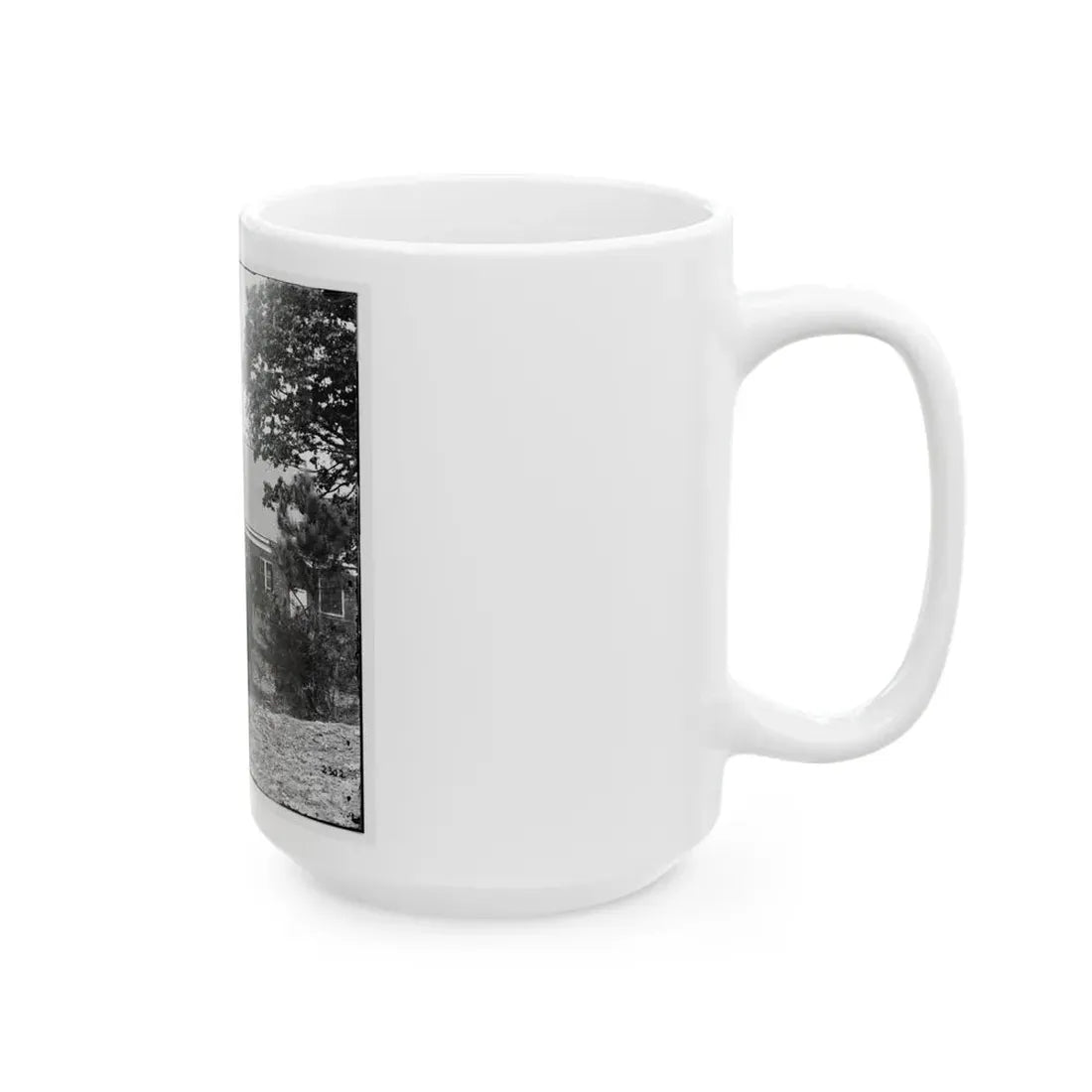 White House Landing, Va., Vicinity. St. Peter's Church, With Federal Soldiers (U.S. Civil War) White Coffee Mug - Go Mug Yourself