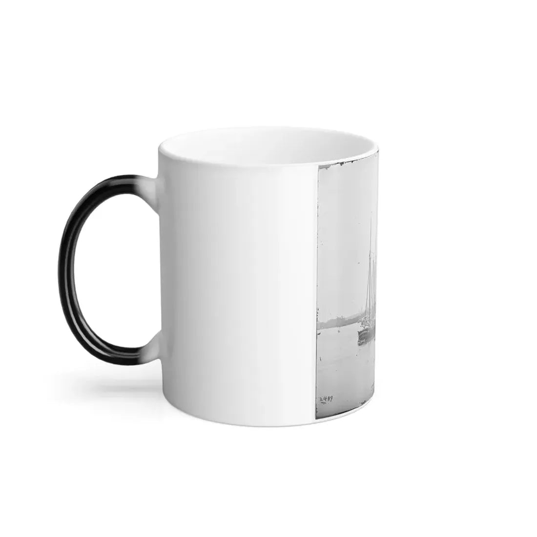 White House Landing, Va. View Down River, With Supply Vessels (U.S. Civil War) Color Changing Coffee Mug 11oz - Go Mug Yourself