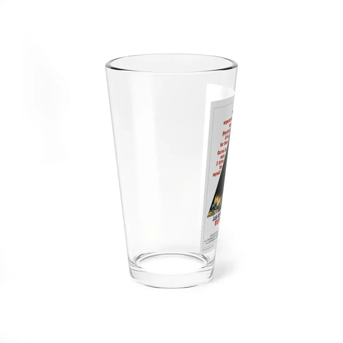 WHITE LINE FEVER 1975 Movie Poster - Pint Glass 16oz - Go Mug Yourself