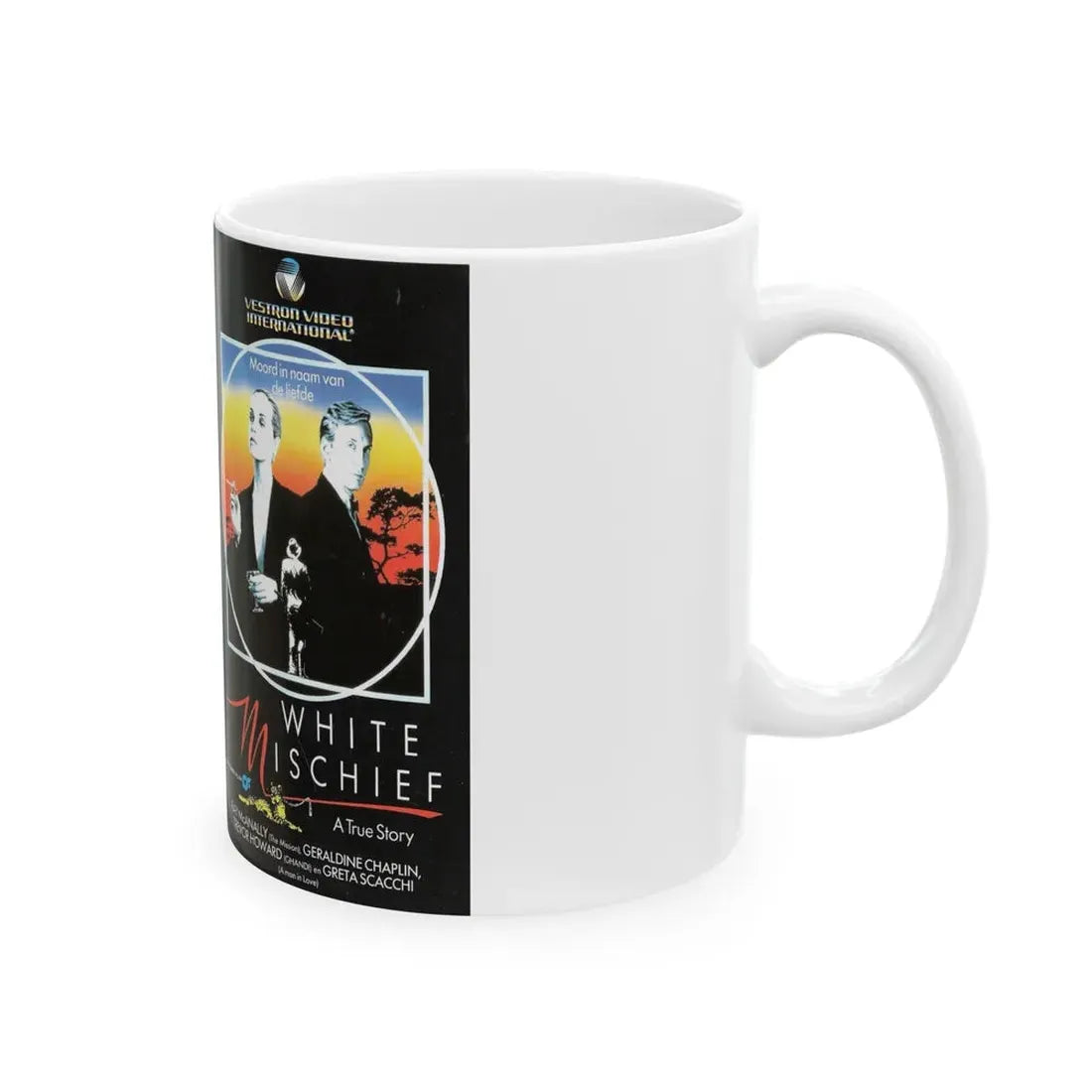 WHITE MISCHIEF (VHS COVER) - White Coffee Mug - Go Mug Yourself