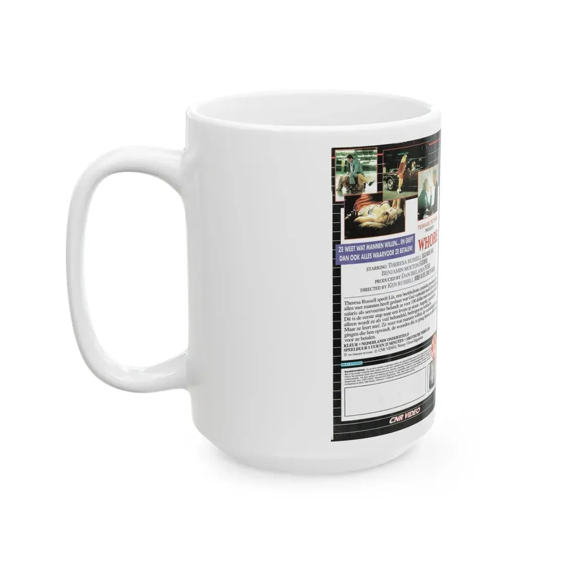 WHORE (VHS COVER) - White Coffee Mug - Go Mug Yourself