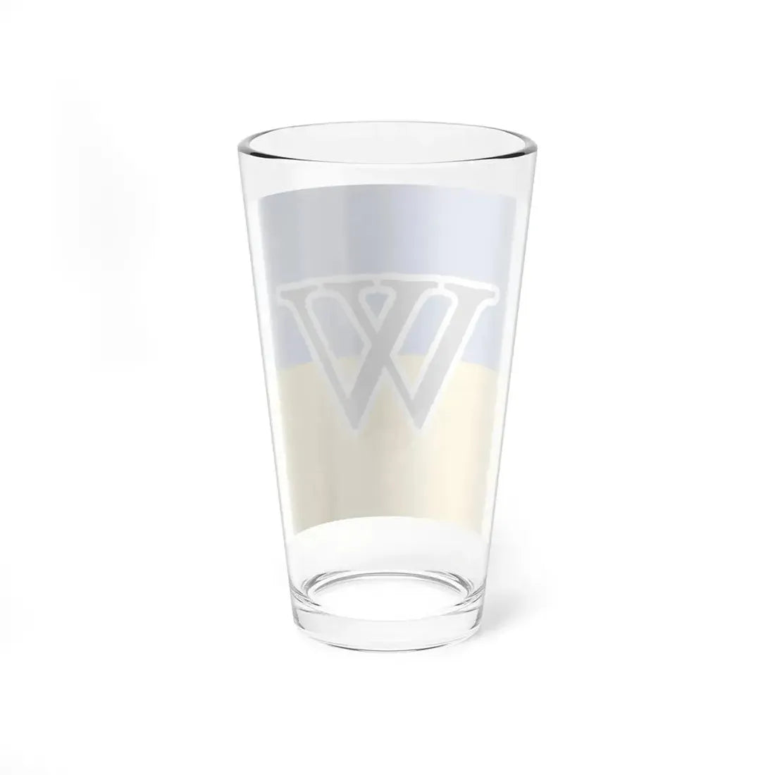 Wikipedias W in Ukraine colors (Ukraine) Pint Glass 16oz - Go Mug Yourself