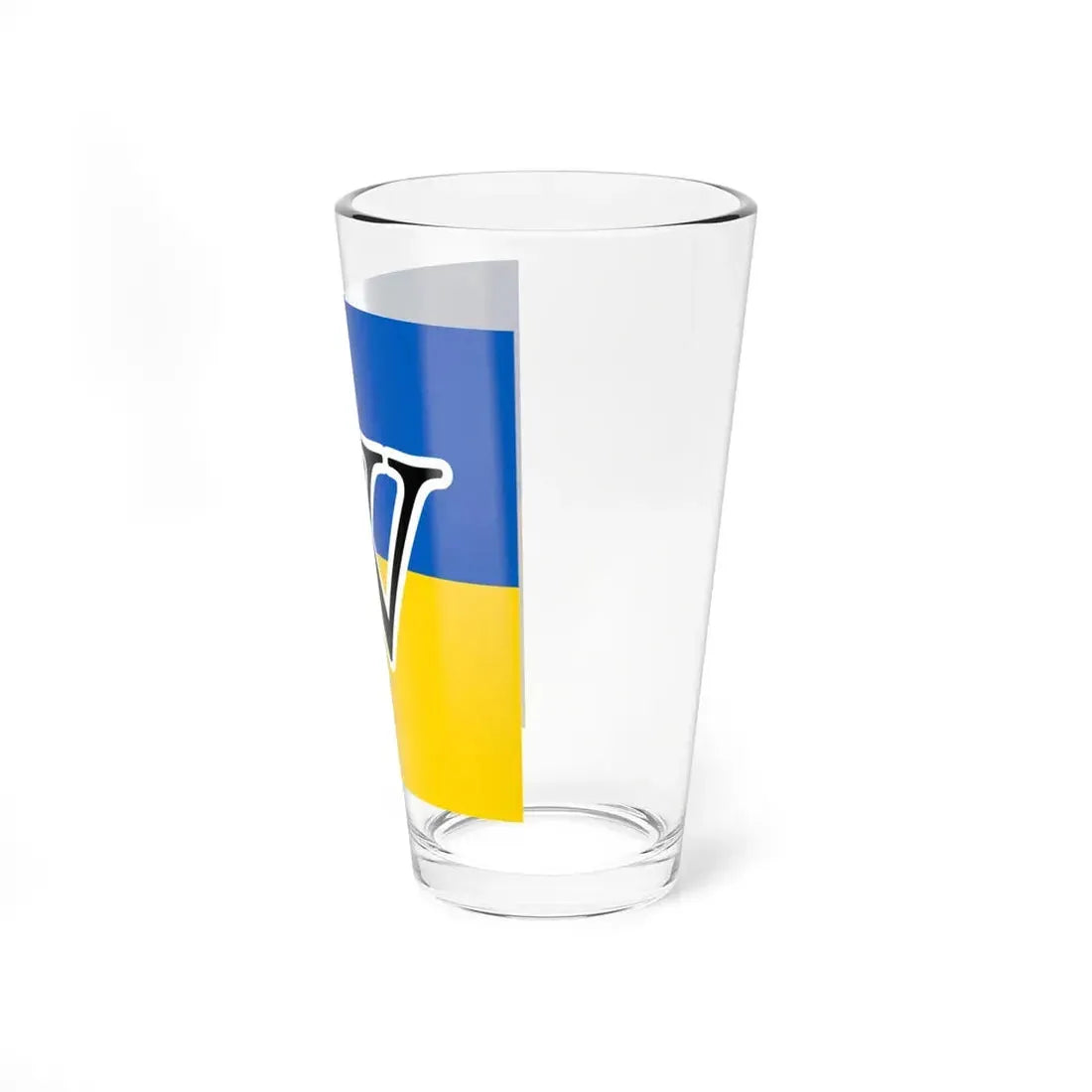 Wikipedias W in Ukraine colors (Ukraine) Pint Glass 16oz - Go Mug Yourself
