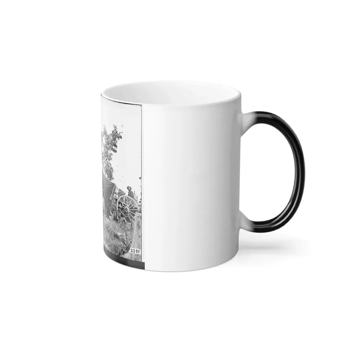 Wilcox's Landing, Va., Vicinity of Charles City Court House. Field Telegraph Station (U.S. Civil War) Color Changing Coffee Mug 11oz - Go Mug Yourself