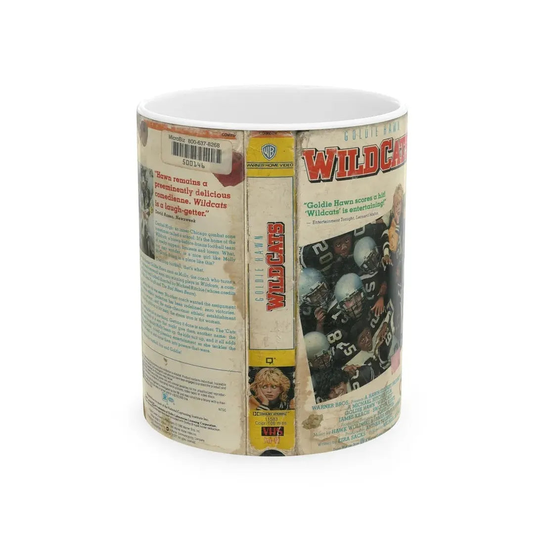 WILD CATS GOLDIE HAWN (VHS COVER) - White Coffee Mug 11oz - Go Mug Yourself