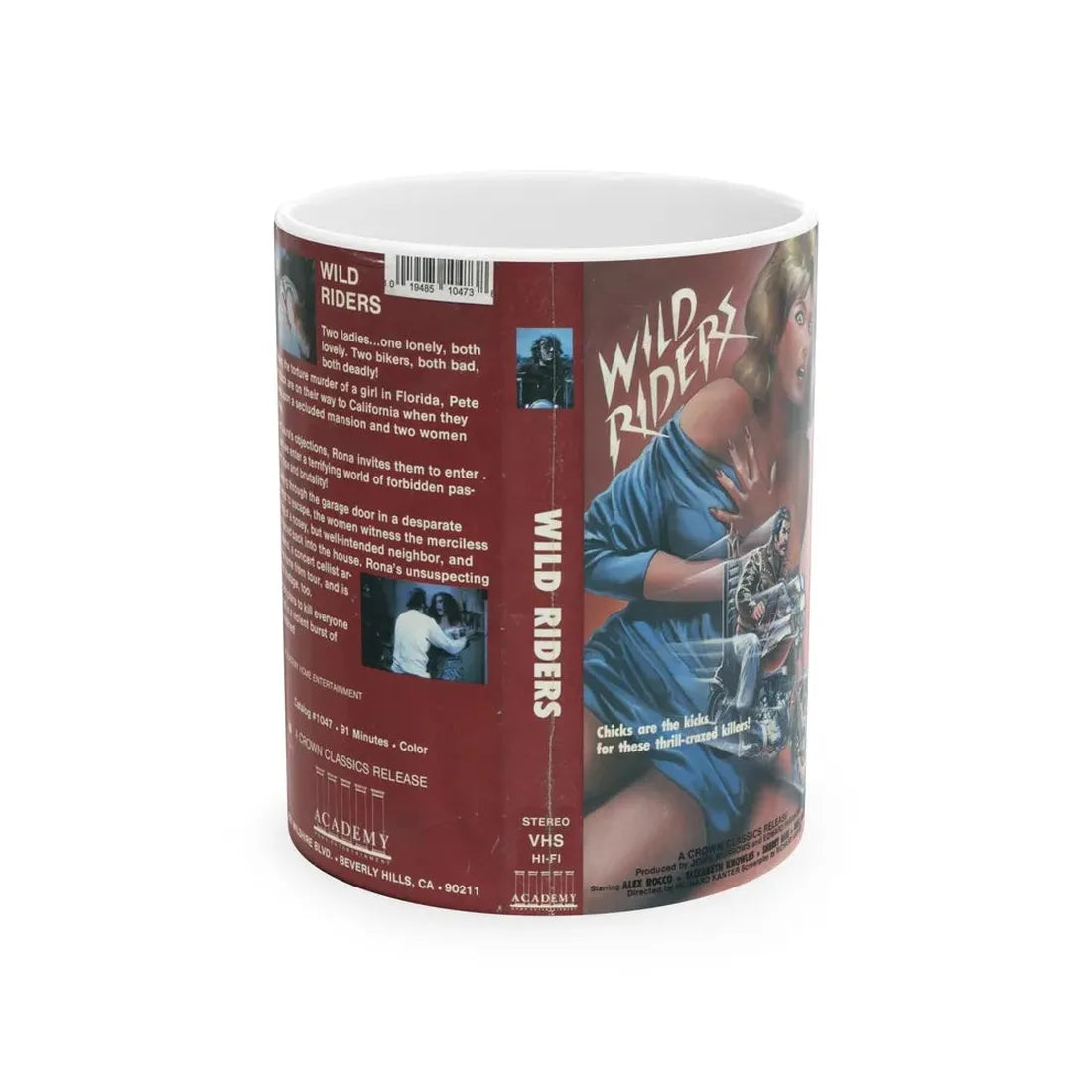 WILD RIDERS (VHS COVER) - White Coffee Mug 11oz - Go Mug Yourself