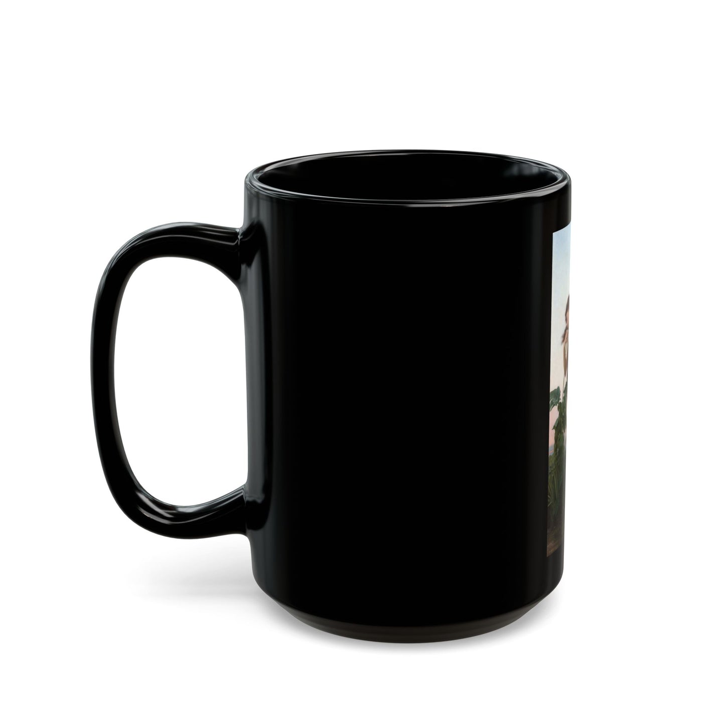 William Adolphe Bouguereau (1825-1905) L'Aurore - Black Coffee Mug-Go Mug Yourself