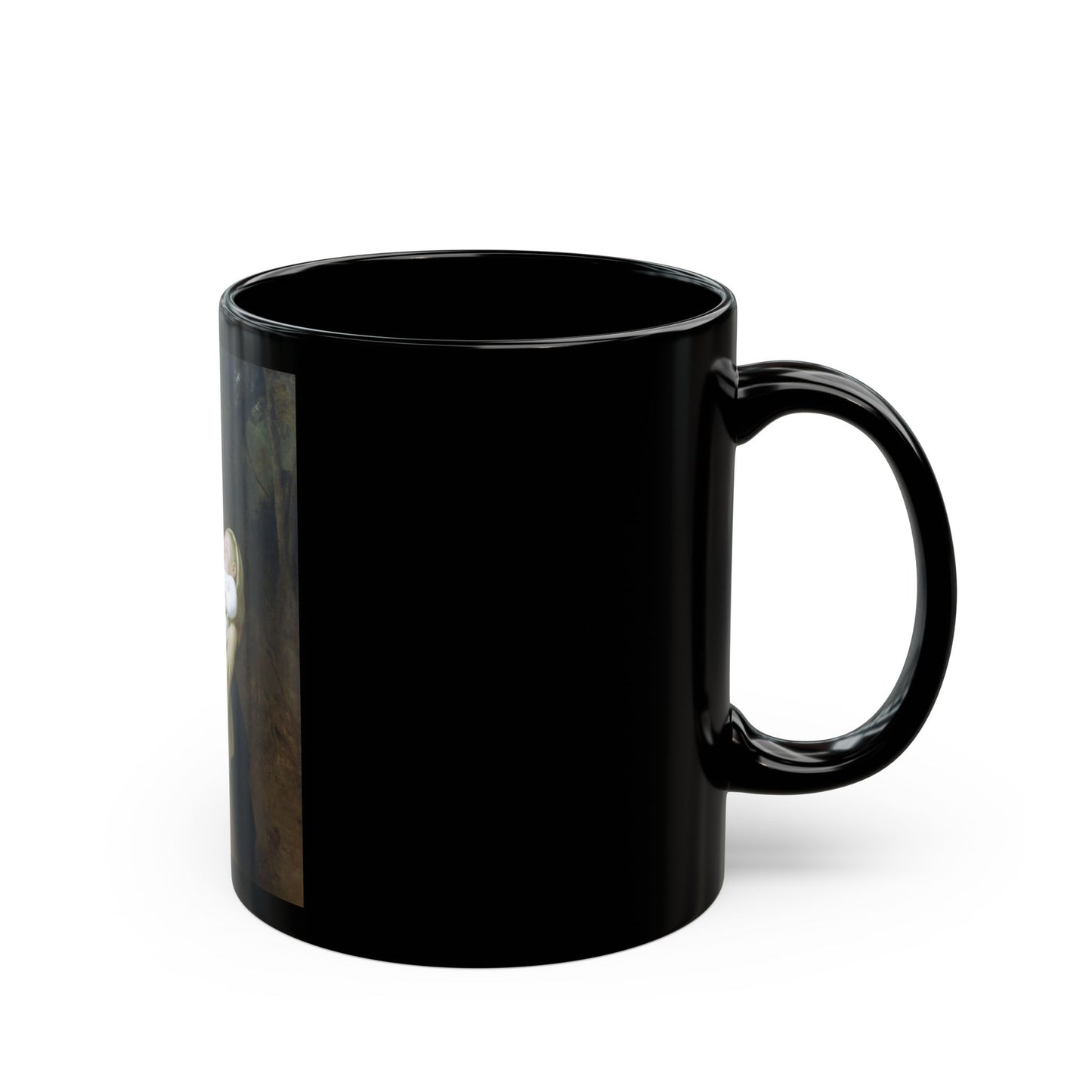 William Adolphe Bouguereau (1825-1905) Maternal Admiration - Black Coffee Mug-Go Mug Yourself