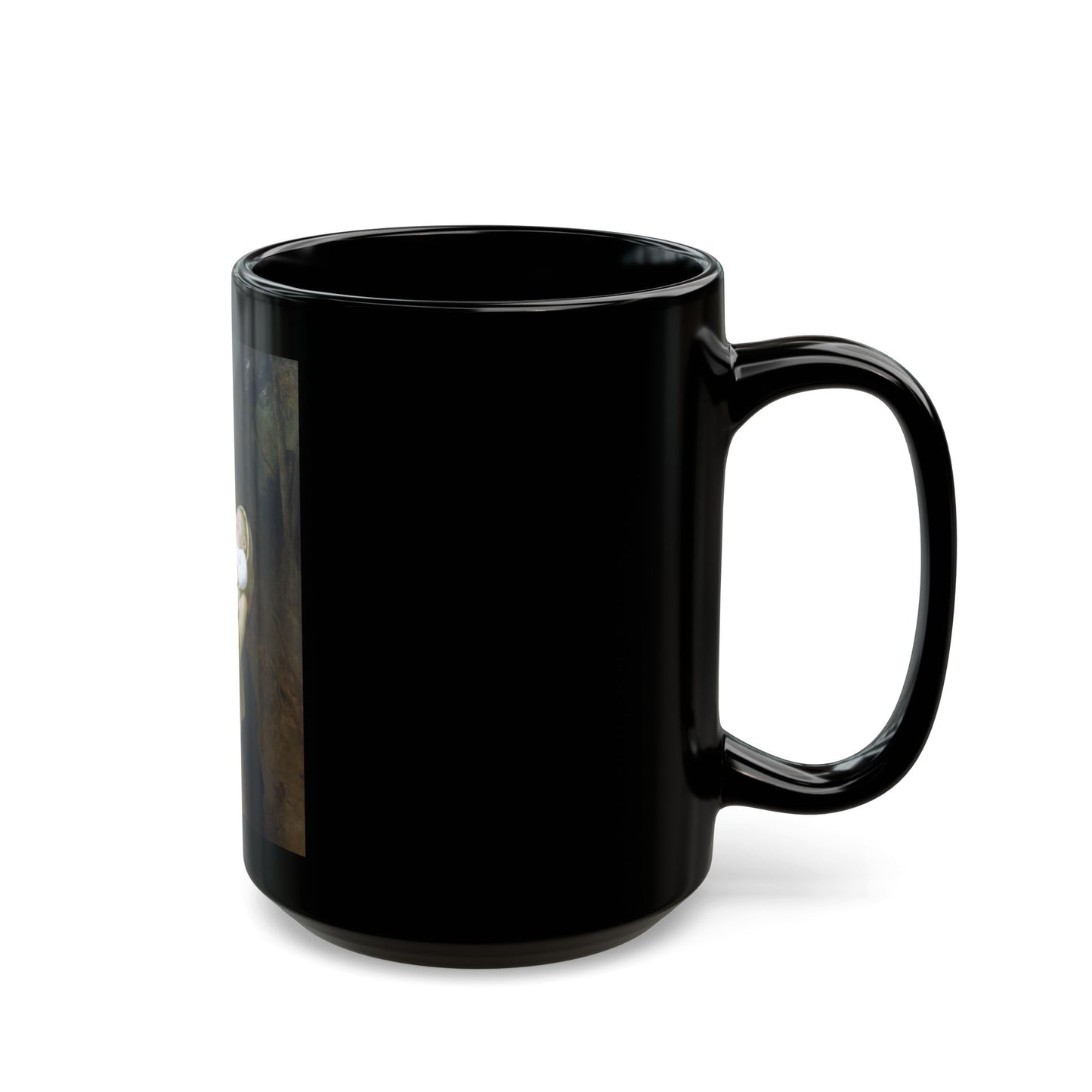 William Adolphe Bouguereau (1825-1905) Maternal Admiration - Black Coffee Mug-Go Mug Yourself