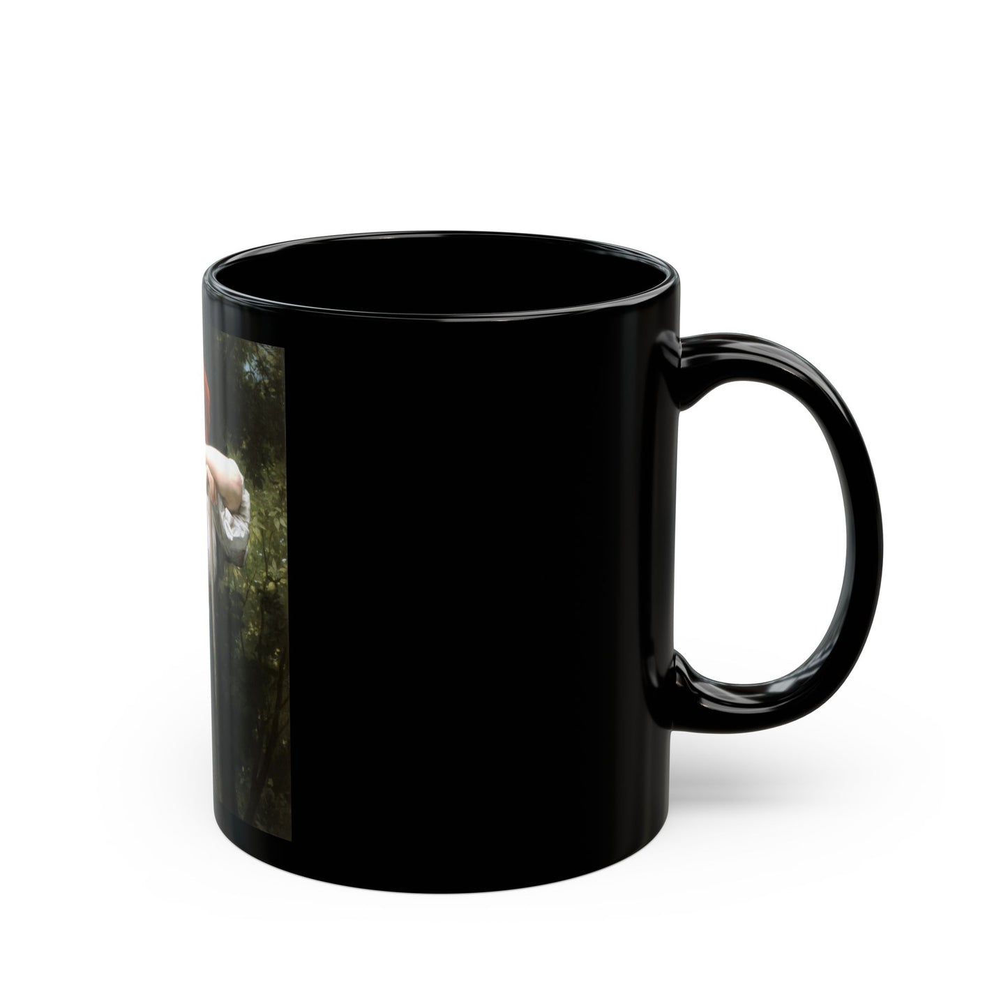 William Adolphe Bouguereau (1825-1905) The Haymaker - Black Coffee Mug-Go Mug Yourself
