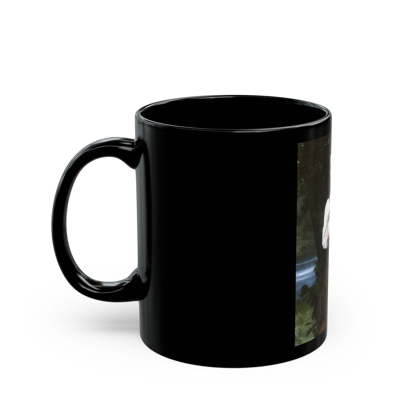 William Adolphe Bouguereau (1825-1905) The Haymaker - Black Coffee Mug-Go Mug Yourself