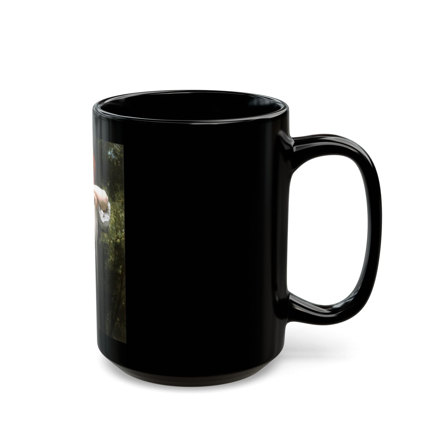 William Adolphe Bouguereau (1825-1905) The Haymaker - Black Coffee Mug-Go Mug Yourself