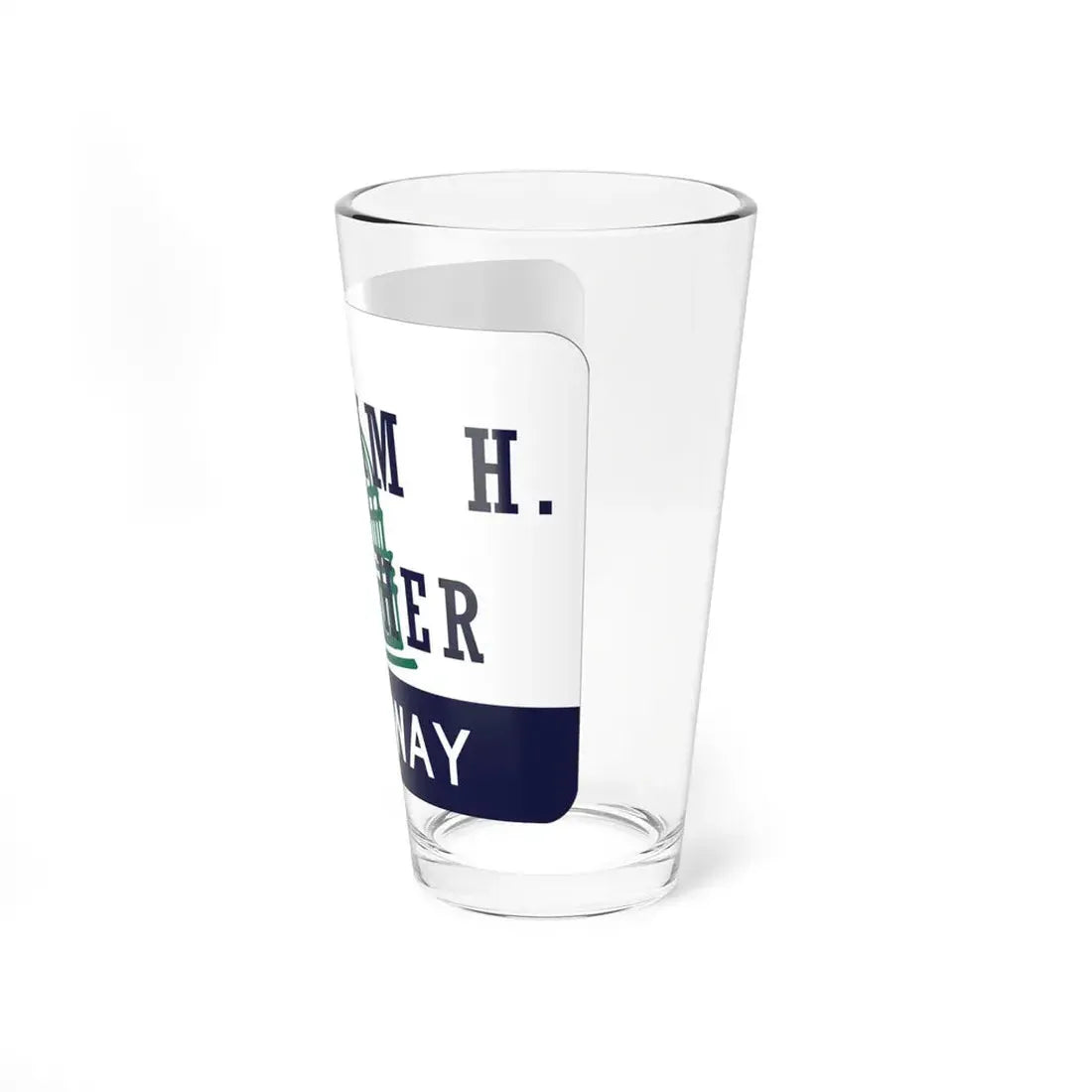 William H Natcher Pkwy Shield (Kentucky) (Road Sign) Pint Glss 16oz - Go Mug Yourself