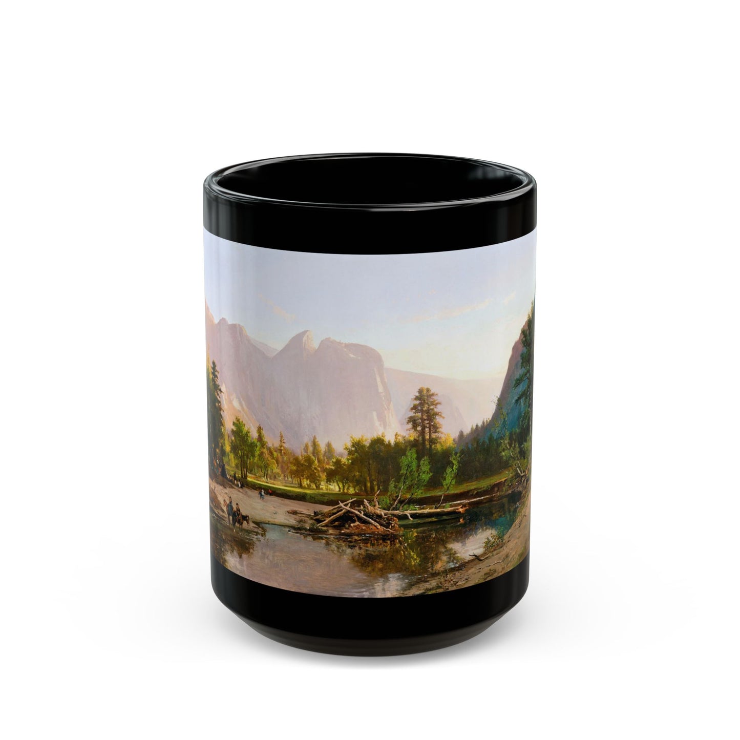 William Keith (1838-1911) Yosemite Valley - 1875 - Black Coffee Mug-15oz-Go Mug Yourself