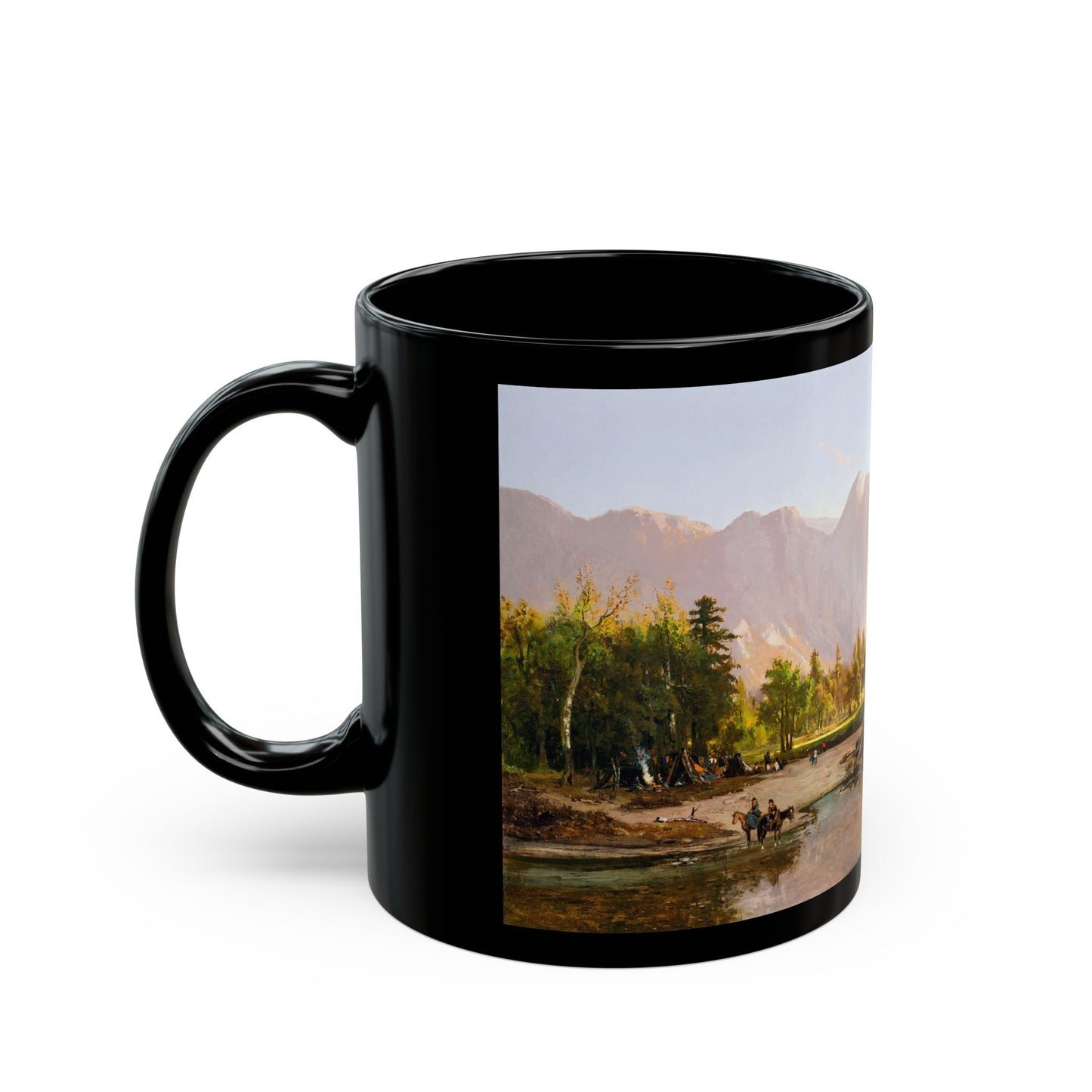 William Keith (1838-1911) Yosemite Valley - 1875 - Black Coffee Mug-Go Mug Yourself