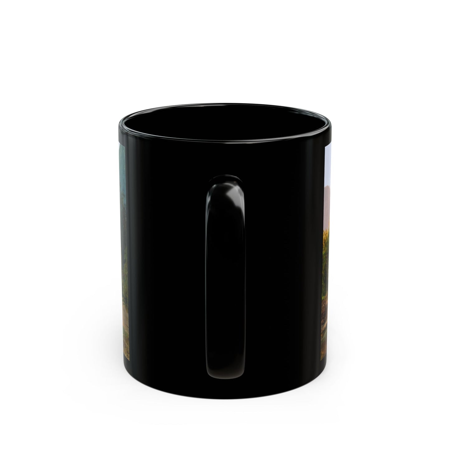 William Keith (1838-1911) Yosemite Valley - 1875 - Black Coffee Mug-Go Mug Yourself