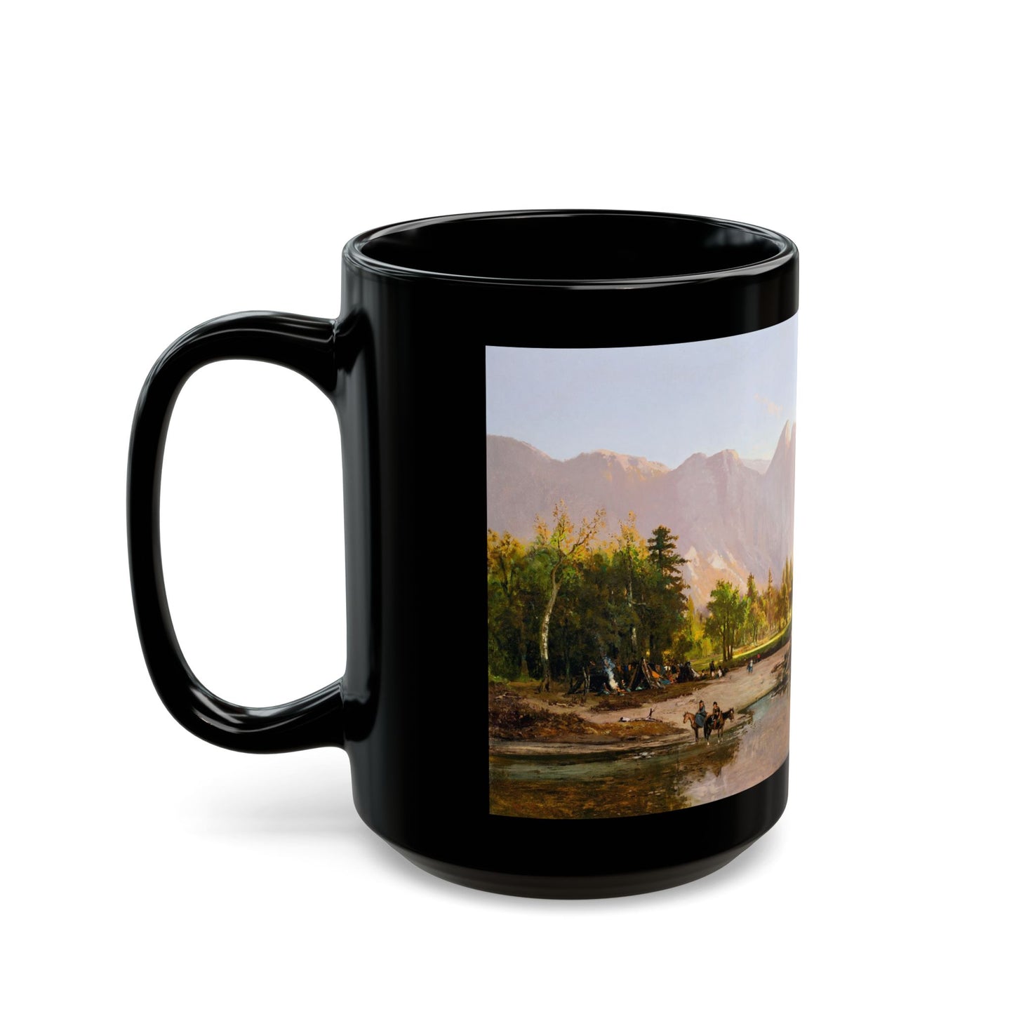 William Keith (1838-1911) Yosemite Valley - 1875 - Black Coffee Mug-Go Mug Yourself
