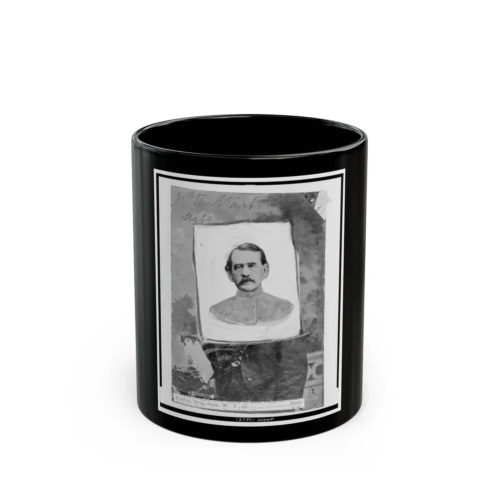 William T. Martin, Of Miss., Brigadier General, C.S.A., Head-And-Shoulders Portrait, Facing Front (U.S. Civil War) Black Coffee Mug-11oz-Go Mug Yourself