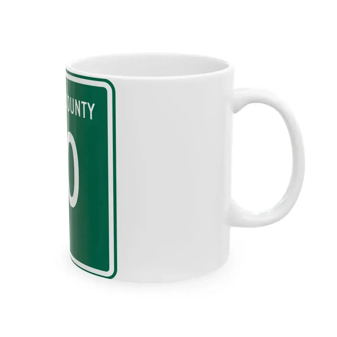 Williams County OH template (Ohio) (Road Sign) White Coffee Mug - Go Mug Yourself