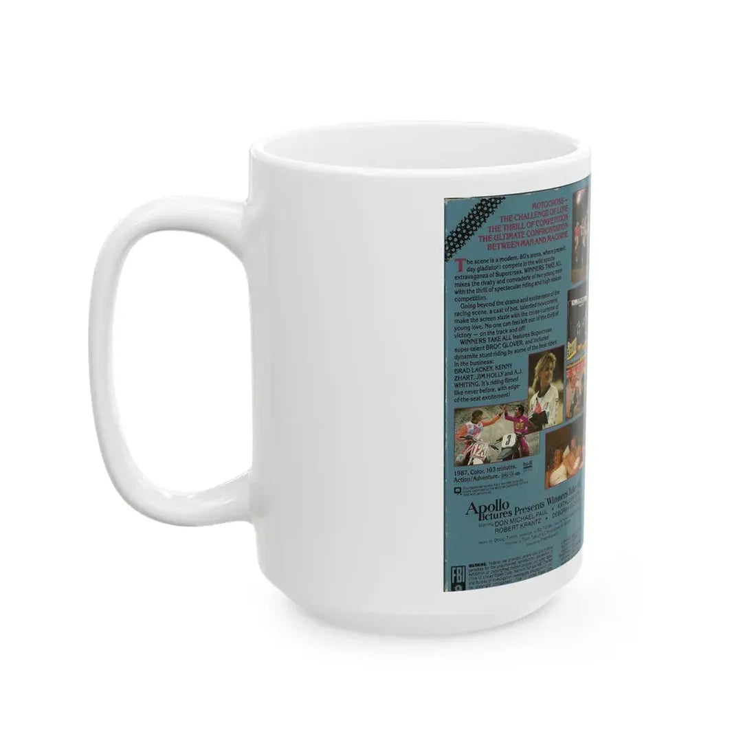 WINNERS TAKE ALL (VHS COVER) - White Coffee Mug - Go Mug Yourself