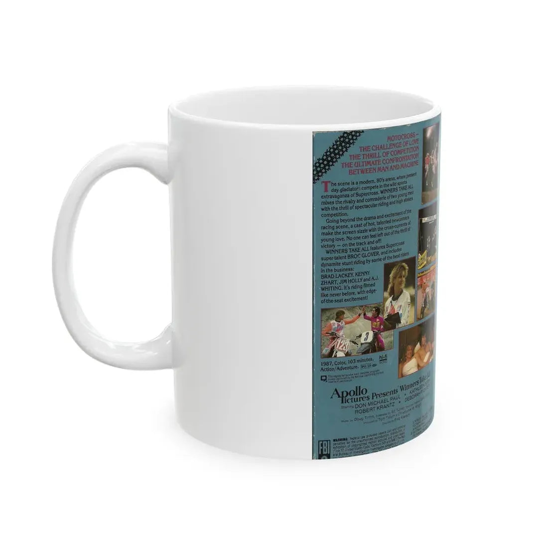 WINNERS TAKE ALL (VHS COVER) - White Coffee Mug - Go Mug Yourself