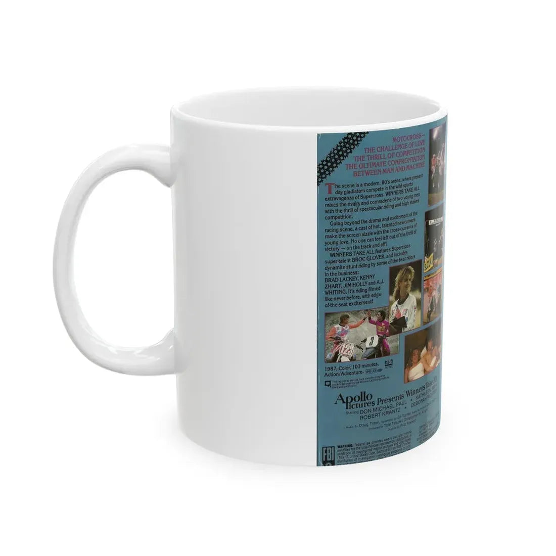 WINNERS TAKE ALL2 (VHS COVER) - White Coffee Mug - Go Mug Yourself