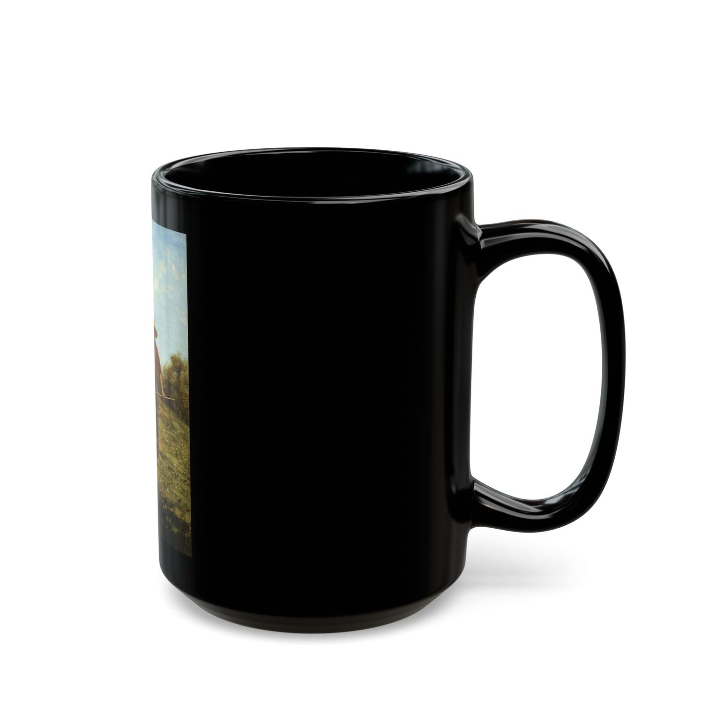 Winslow Homer Haymaking - Oil on canvas 1864 - Black Coffee Mug-Go Mug Yourself