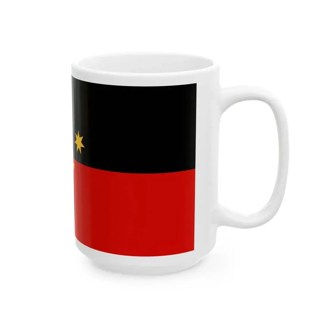 Wiradjuri Aboriginal Flag (Australia) White Coffee Mug - Go Mug Yourself