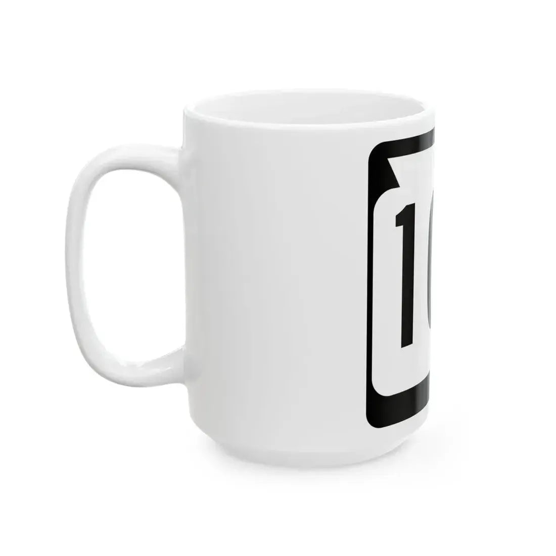 WIS 100 (Wisconsin) (Road Sign) White Coffee Mug - Go Mug Yourself