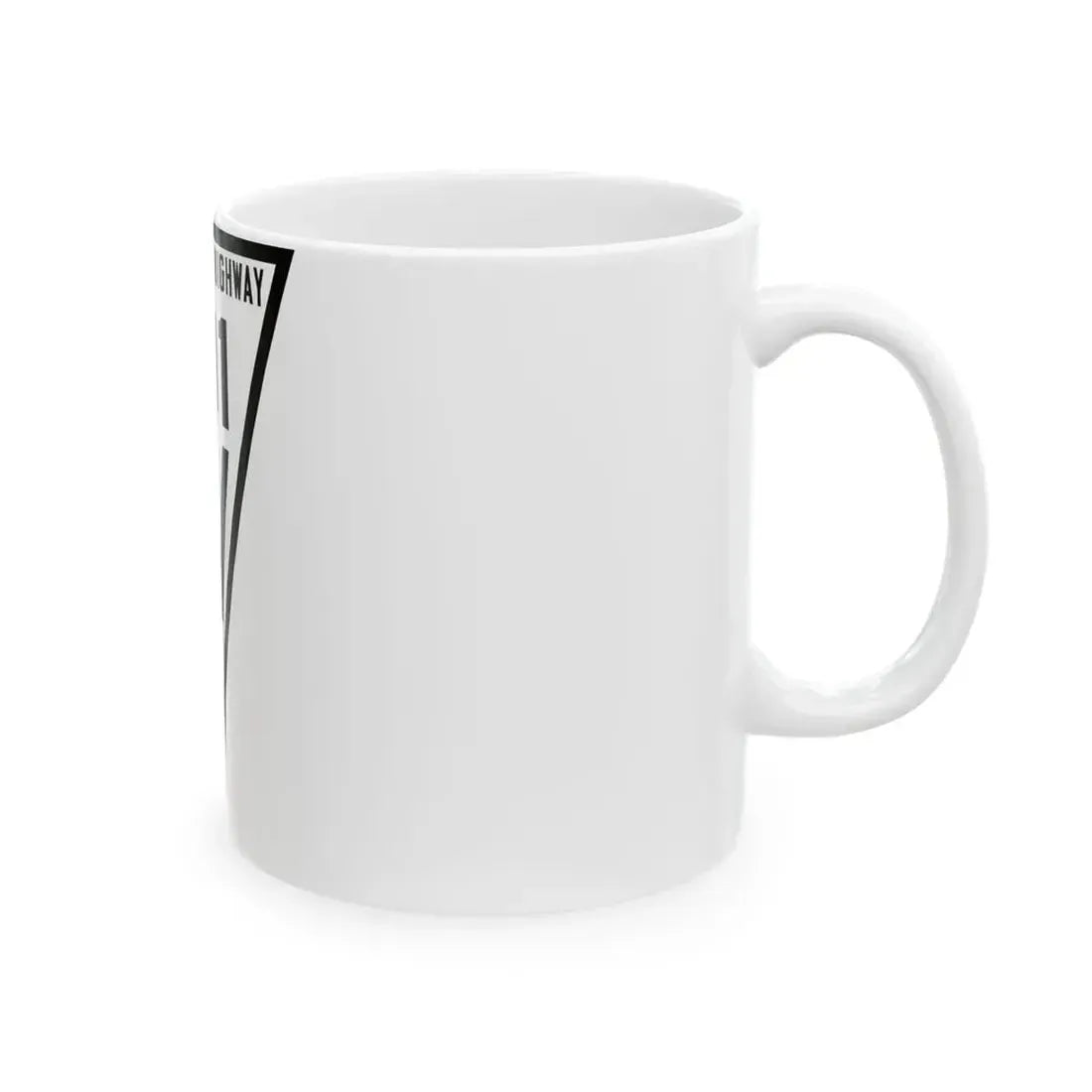 WIS 101 1919 (Wisconsin) (Road Sign) White Coffee Mug - Go Mug Yourself