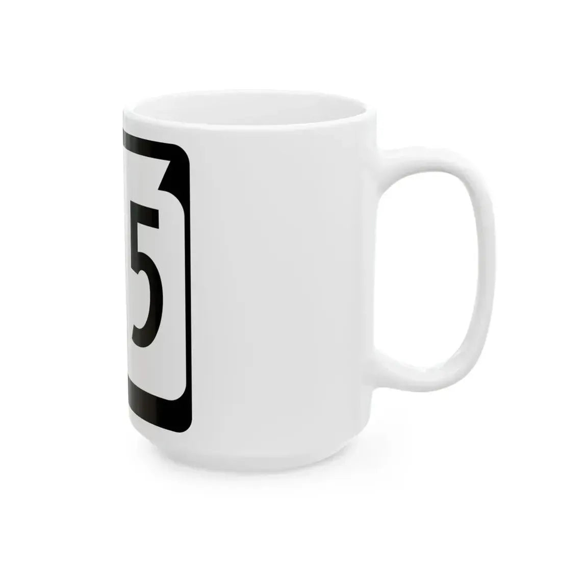 WIS 105 (Wisconsin) (Road Sign) White Coffee Mug - Go Mug Yourself