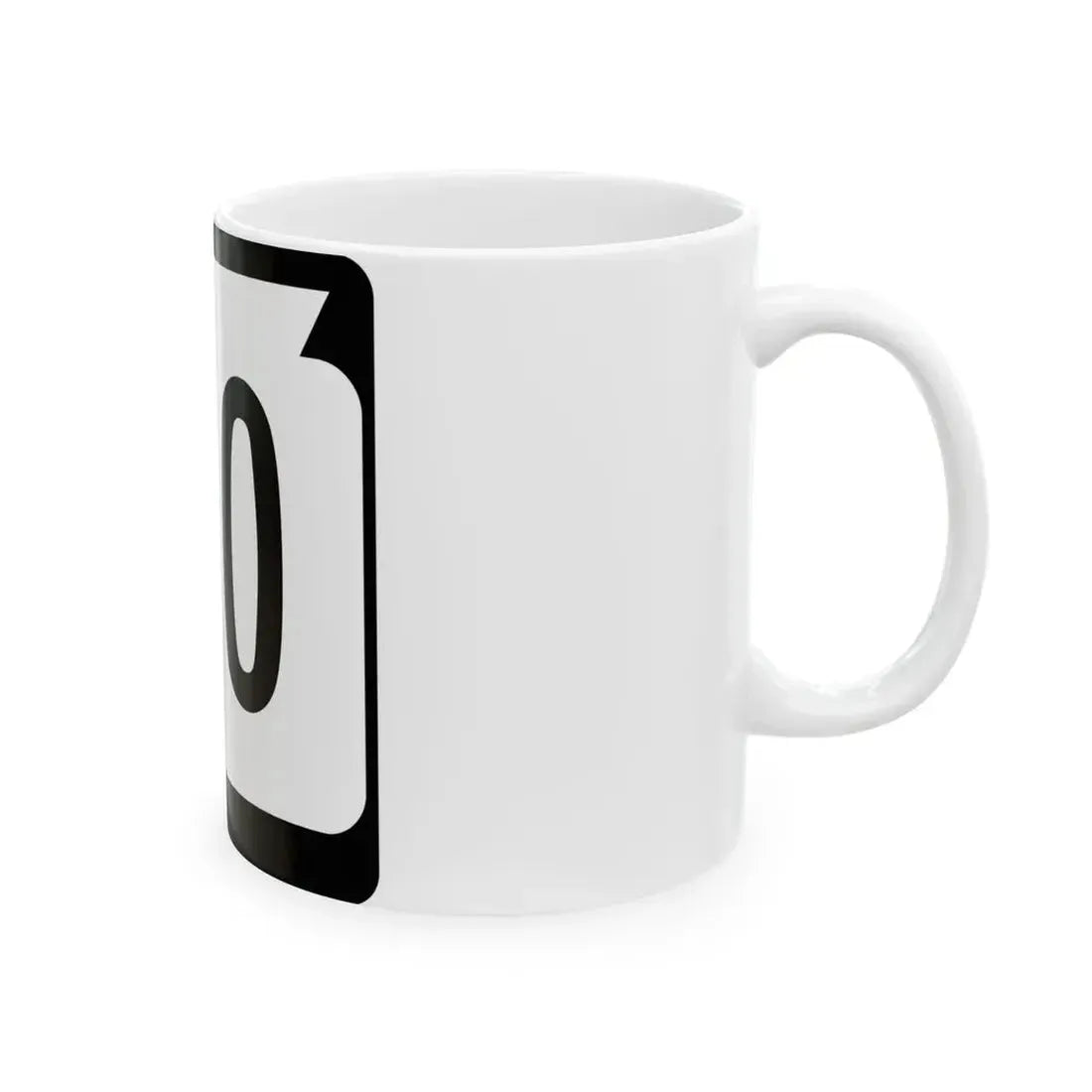 WIS 110 (Wisconsin) (Road Sign) White Coffee Mug - Go Mug Yourself