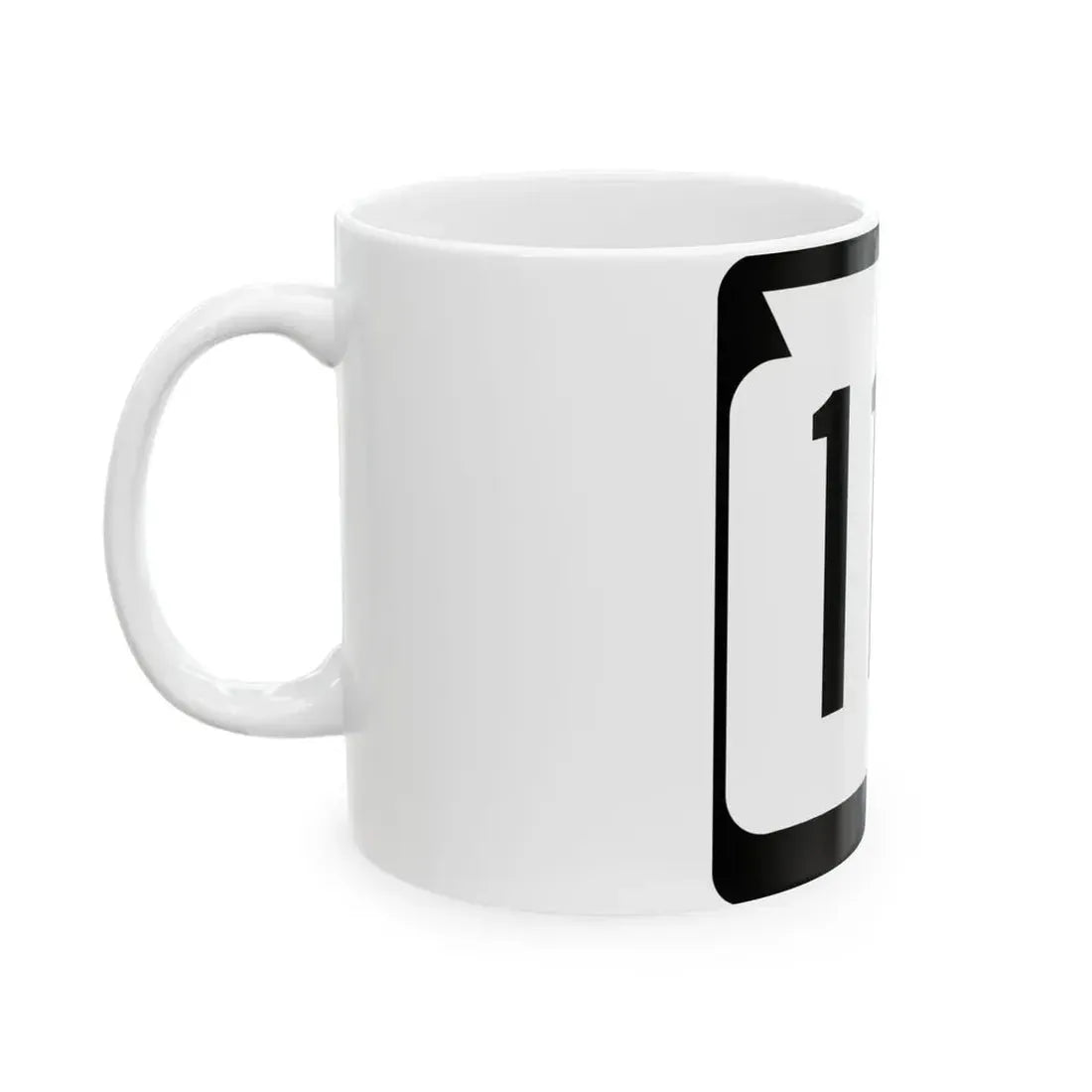 WIS 114 (Wisconsin) (Road Sign) White Coffee Mug - Go Mug Yourself