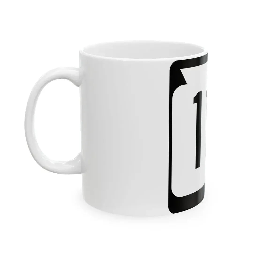 WIS 115 (Wisconsin) (Road Sign) White Coffee Mug - Go Mug Yourself