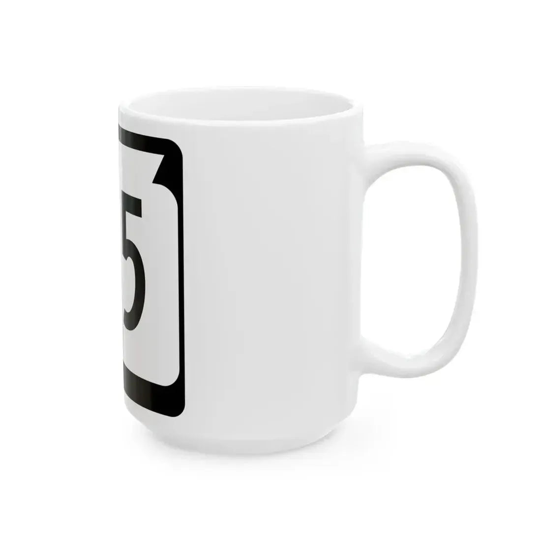 WIS 115 (Wisconsin) (Road Sign) White Coffee Mug - Go Mug Yourself