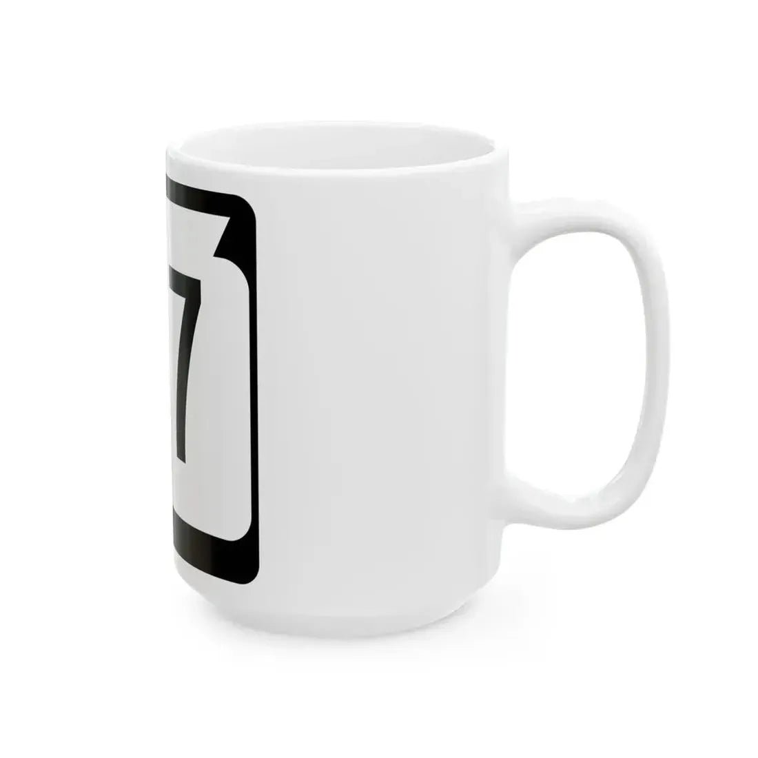 WIS 117 (Wisconsin) (Road Sign) White Coffee Mug - Go Mug Yourself