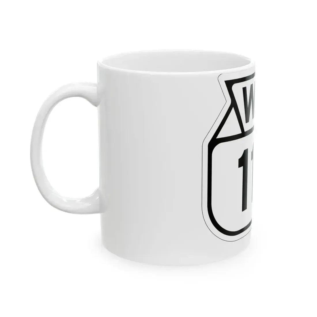 WIS 119 1949 (Wisconsin) (Road Sign) White Coffee Mug - Go Mug Yourself