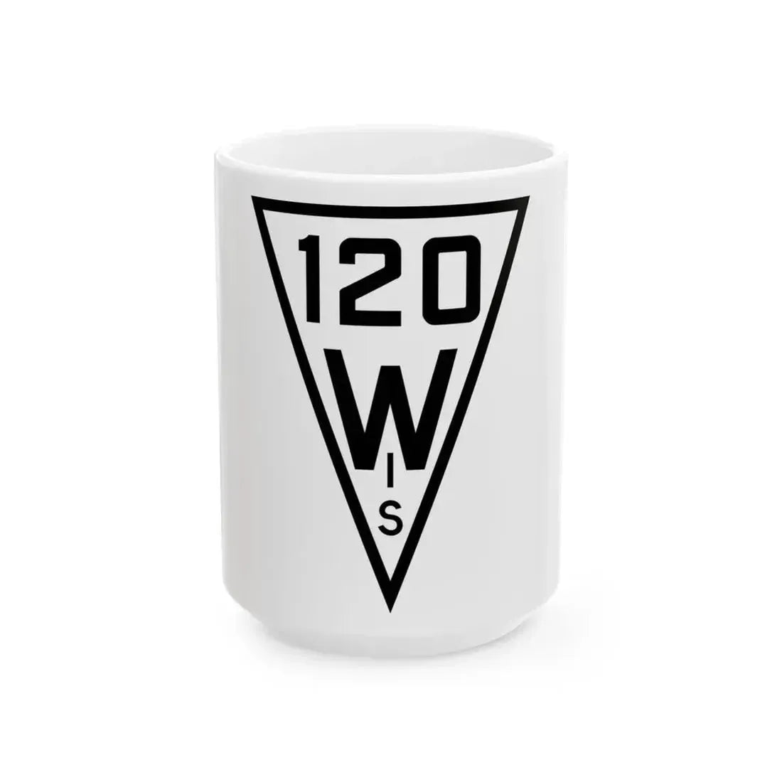 WIS 120 1927 (Wisconsin) (Road Sign) White Coffee Mug 15oz - Go Mug Yourself
