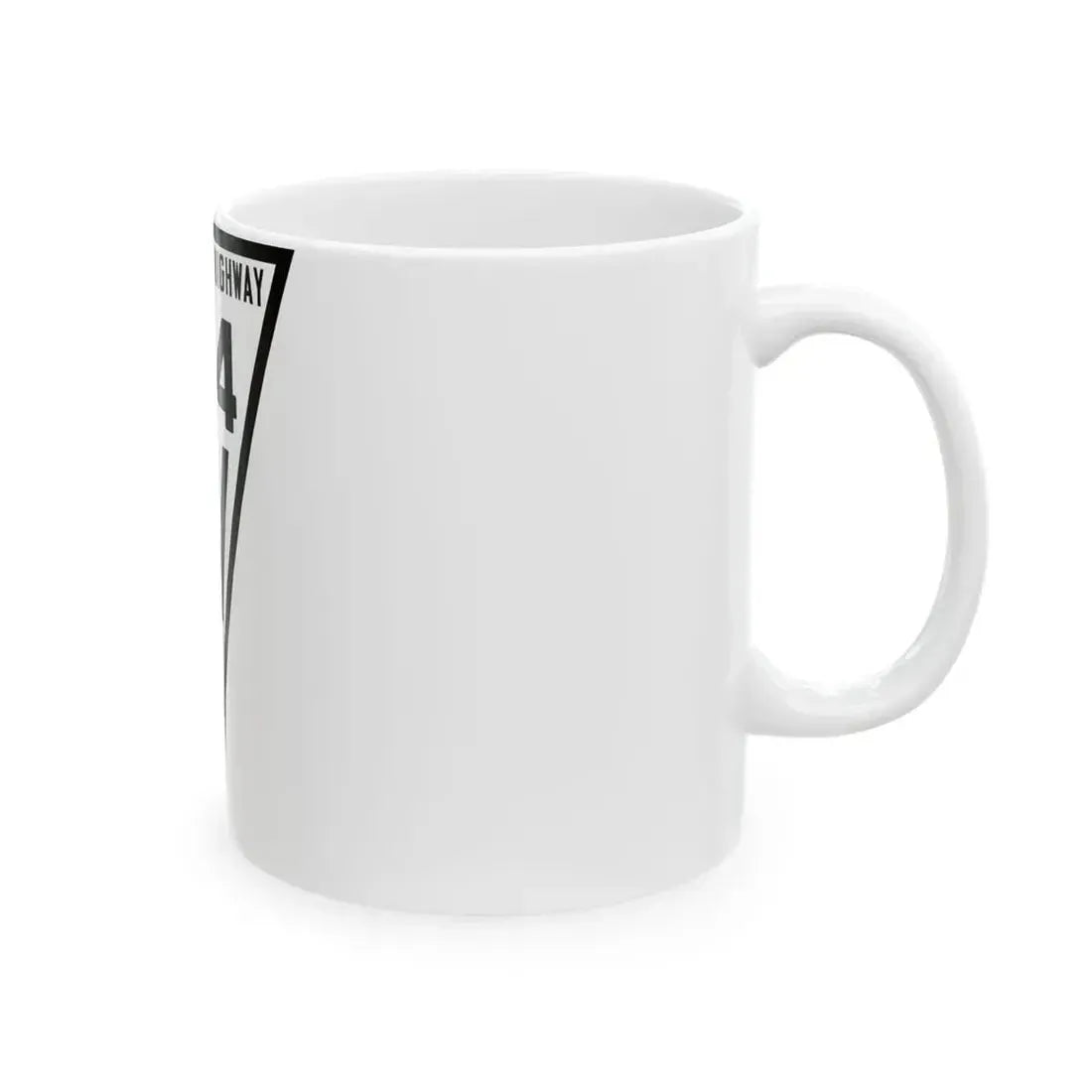 WIS 124 1919 (Wisconsin) (Road Sign) White Coffee Mug - Go Mug Yourself