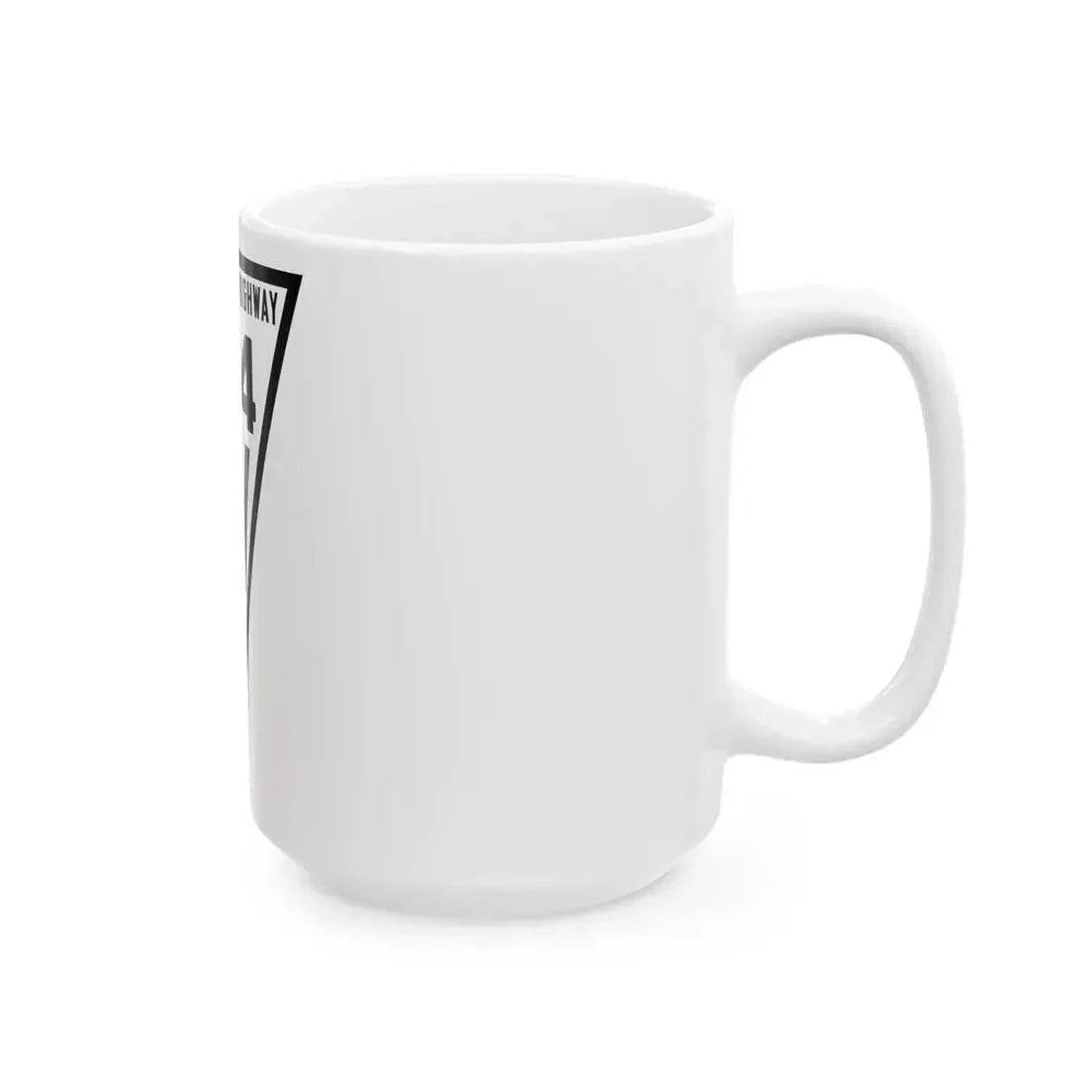 WIS 124 1919 (Wisconsin) (Road Sign) White Coffee Mug - Go Mug Yourself