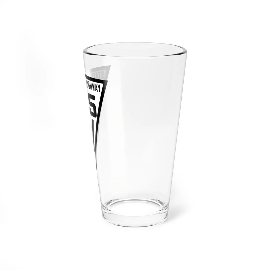 WIS 125 1919 (Wisconsin) (Road Sign) Pint Glss 16oz - Go Mug Yourself