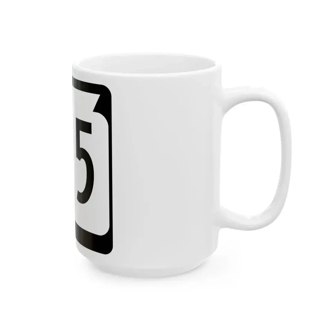 WIS 125 (Wisconsin) (Road Sign) White Coffee Mug - Go Mug Yourself