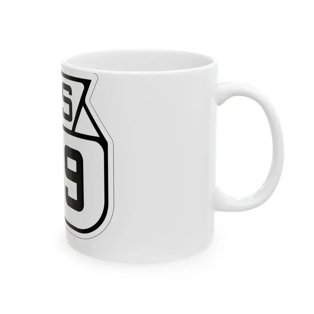 WIS 129 1938 (Wisconsin) (Road Sign) White Coffee Mug - Go Mug Yourself