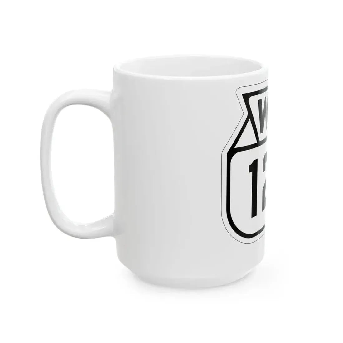 WIS 129 1938 (Wisconsin) (Road Sign) White Coffee Mug - Go Mug Yourself