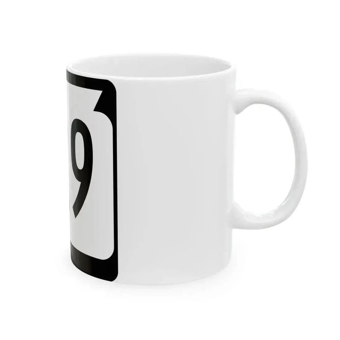 WIS 129 (Wisconsin) (Road Sign) White Coffee Mug - Go Mug Yourself