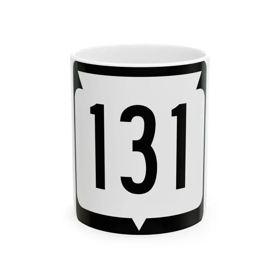 WIS 131 (Wisconsin) (Road Sign) White Coffee Mug 11oz - Go Mug Yourself