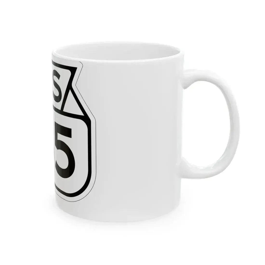 WIS 135 1949 (Wisconsin) (Road Sign) White Coffee Mug - Go Mug Yourself