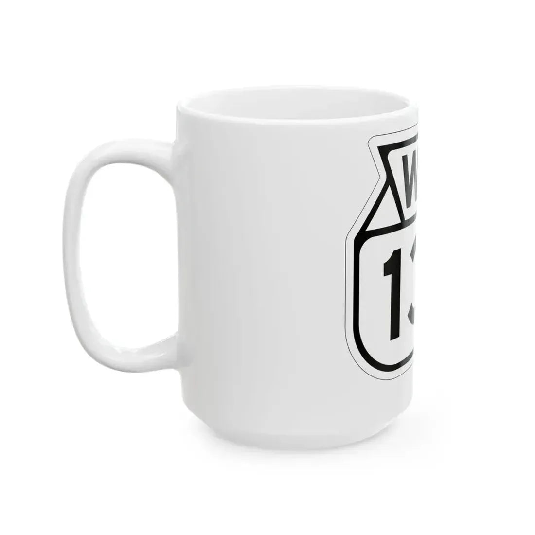 WIS 135 1949 (Wisconsin) (Road Sign) White Coffee Mug - Go Mug Yourself